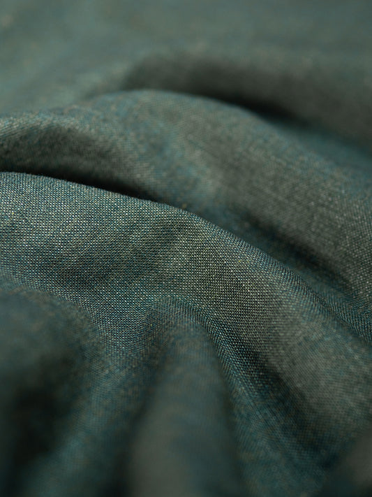 ITALIAN DARK GREEN LINEN SHIRT