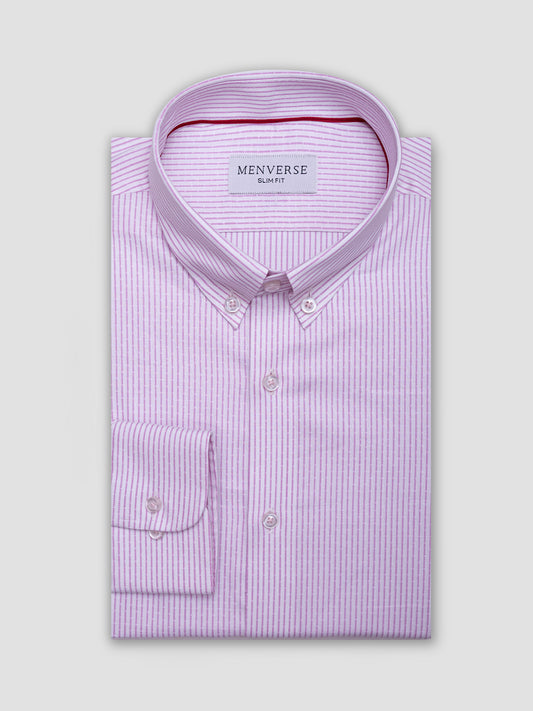 ITALIAN PINK STRIPED SHIRT