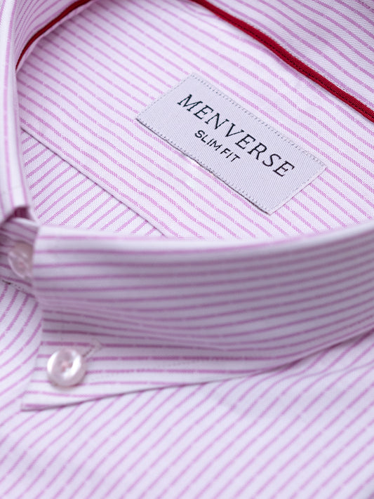 ITALIAN PINK STRIPED SHIRT