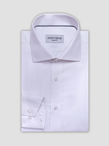 ITALIAN MICRO STRIPED IVORY WHITE SHIRT