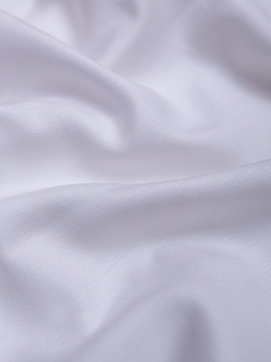 ITALIAN MICRO STRIPED IVORY WHITE SHIRT