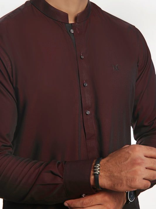 MAROON MAJESTY KURTA PAJAMA