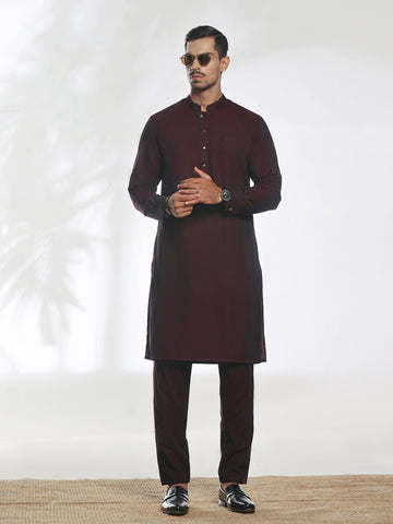 MAROON MAJESTY KURTA PAJAMA